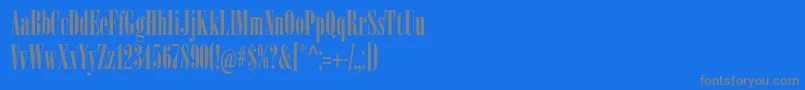 フォントSardonyx – 青い背景に灰色の文字