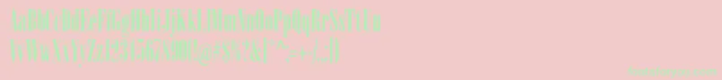 Sardonyx-Schriftart – Grüne Schriften auf rosa Hintergrund