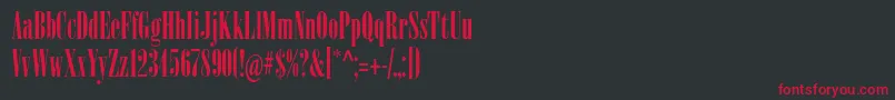 Sardonyx Font – Red Fonts on Black Background