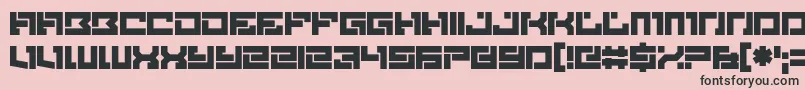 Więcej informacji o czcionce Brittle Czcionka Brittle – czarne czcionki na różowym tle