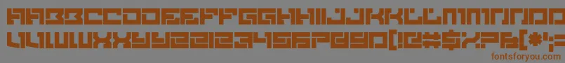 Brittle Font – Brown Fonts on Gray Background