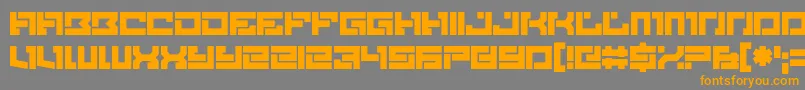 Brittle Font – Orange Fonts on Gray Background