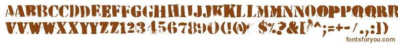 HvdPeace Font – Brown Fonts on White Background