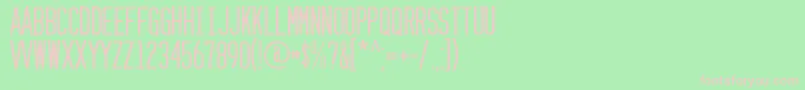 Zzyzx Font – Pink Fonts on Green Background
