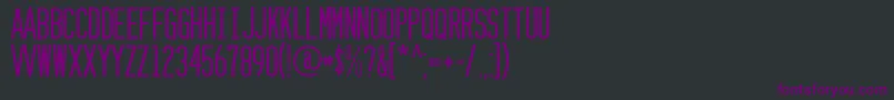 Zzyzx Font – Purple Fonts on Black Background
