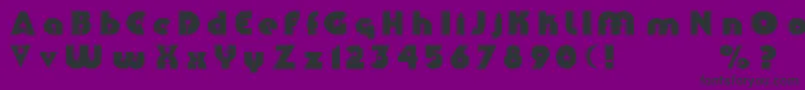 Collins Font – Black Fonts on Purple Background