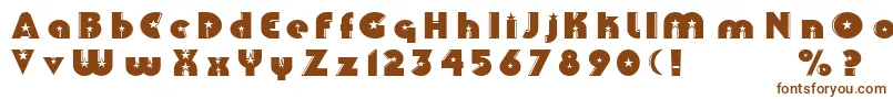 Collins Font – Brown Fonts on White Background