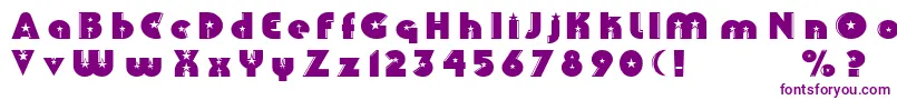Collins-Schriftart – Violette Schriften