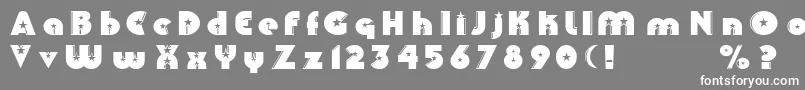 Collins Font – White Fonts on Gray Background