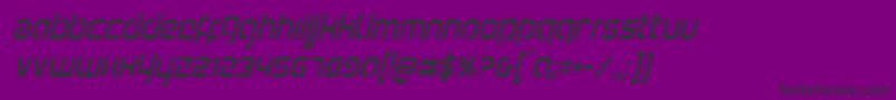 Youngerbloodcondital Font – Black Fonts on Purple Background