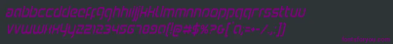 Youngerbloodcondital Font – Purple Fonts on Black Background