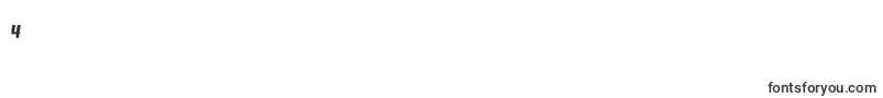 フォントBmdVelvetHeart – フォント数字4