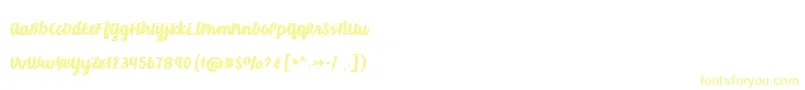 BmdVelvetHeart Font – Yellow Fonts