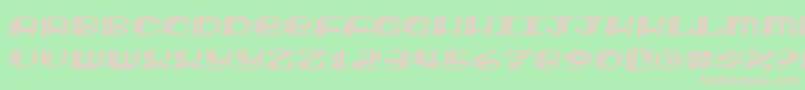 Intergalaktika2 Font – Pink Fonts on Green Background