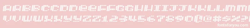 Intergalaktika2 Font – White Fonts on Pink Background