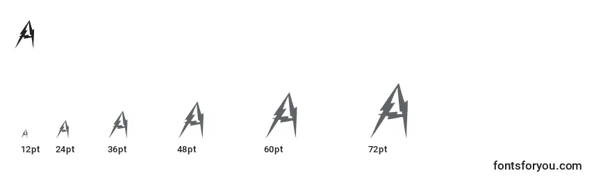 Размеры шрифта Aarcover