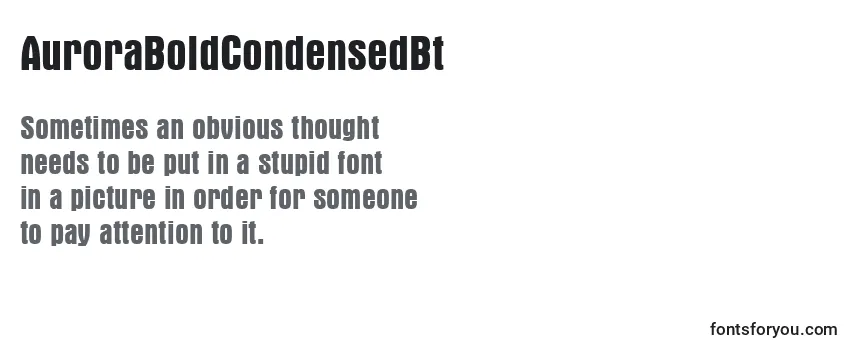 AuroraBoldCondensedBt-fontti