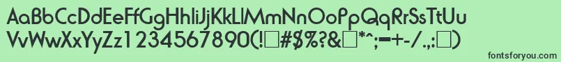 Weitere Informationen zur RondaBold-Schriftart RondaBold-Schriftart – Schwarze Schriften auf grünem Hintergrund