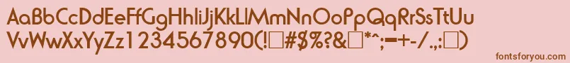 En savoir plus sur la police RondaBold Police RondaBold – polices brunes sur fond rose
