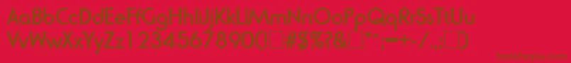 Шрифт RondaBold – коричневые шрифты на красном фоне