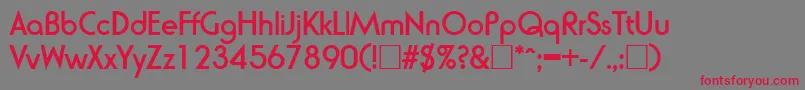 RondaBold Font – Red Fonts on Gray Background