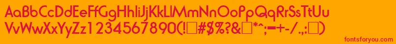 Подробнее о шрифте RondaBold Шрифт RondaBold – красные шрифты на оранжевом фоне