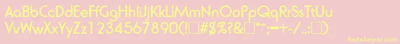 RondaBold Font – Yellow Fonts on Pink Background