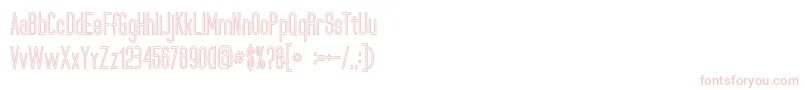 UltimatumBoldLine Font – Pink Fonts on White Background
