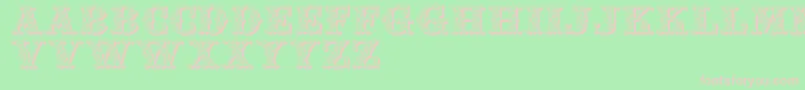 Jfspfair Font – Pink Fonts on Green Background