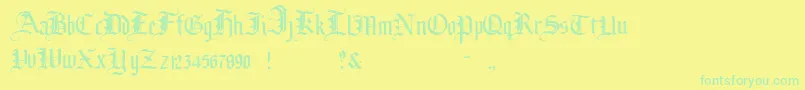 More about BrokenPlanew Font BrokenPlanew Font – Green Fonts on Yellow Background