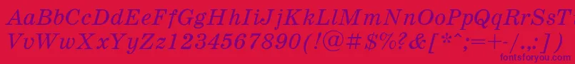 More about Schdli Font Schdli Font – Purple Fonts on Red Background