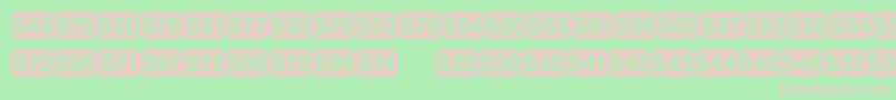 DeutschebahnagFour Font – Pink Fonts on Green Background