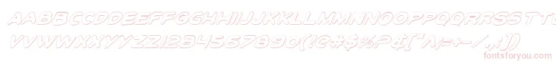 ToonTownIndustrialShadItal-Schriftart – Rosa Schriften