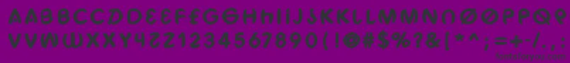 フォントHackib – 紫の背景に黒い文字