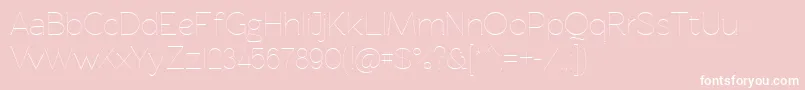 Rawengulkultralight Font – White Fonts on Pink Background