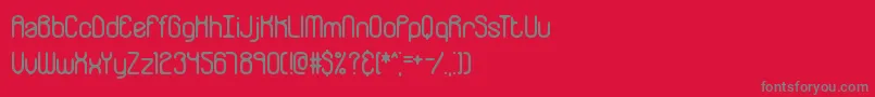 Galvaniz Font – Gray Fonts on Red Background