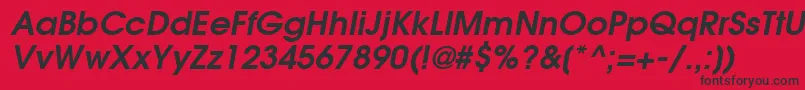 ItcAvantGardeGothicLtDemiOblique Font – Black Fonts on Red Background