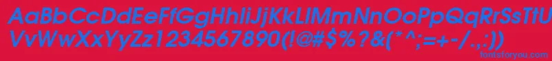 ItcAvantGardeGothicLtDemiOblique Font – Blue Fonts on Red Background