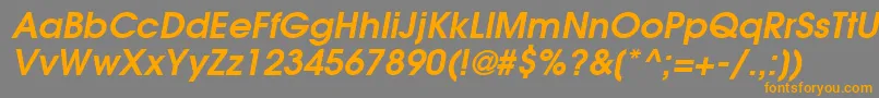ItcAvantGardeGothicLtDemiOblique Font – Orange Fonts on Gray Background