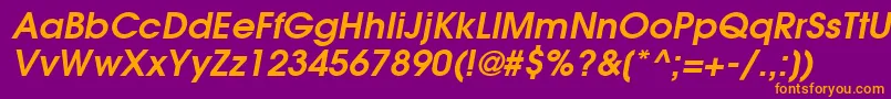 ItcAvantGardeGothicLtDemiOblique Font – Orange Fonts on Purple Background