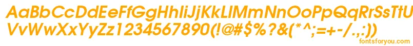 ItcAvantGardeGothicLtDemiOblique Font – Orange Fonts on White Background