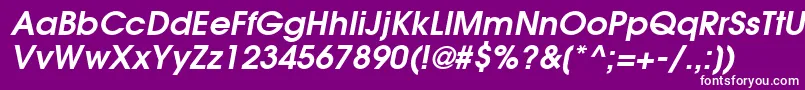 ItcAvantGardeGothicLtDemiOblique Font – White Fonts on Purple Background
