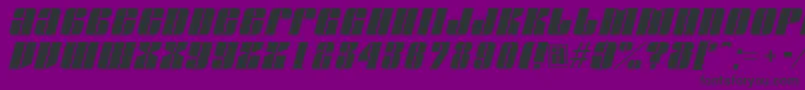 AGlobusoblique Font – Black Fonts on Purple Background