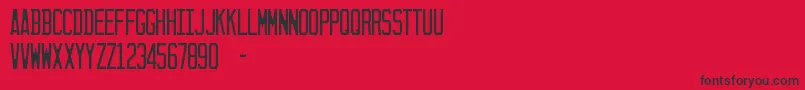 SunshineState-Schriftart – Schwarze Schriften auf rotem Hintergrund