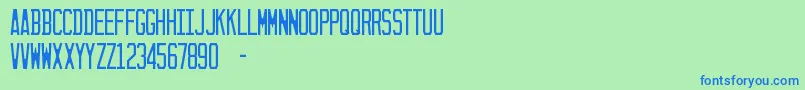 SunshineState Font – Blue Fonts on Green Background