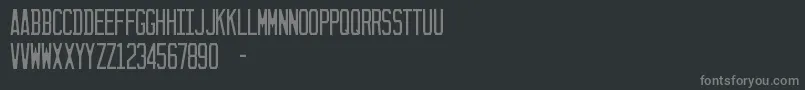 フォントSunshineState – 黒い背景に灰色の文字