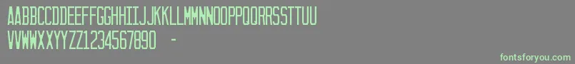 SunshineState Font – Green Fonts on Gray Background