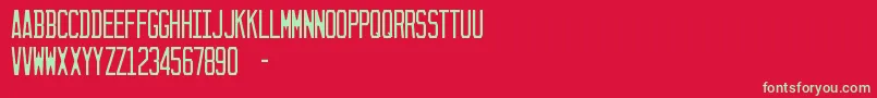 SunshineState Font – Green Fonts on Red Background