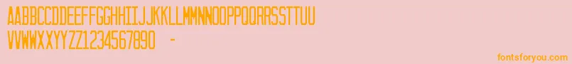 SunshineState Font – Orange Fonts on Pink Background