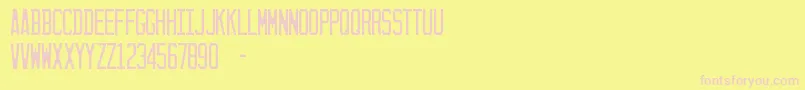 SunshineState Font – Pink Fonts on Yellow Background